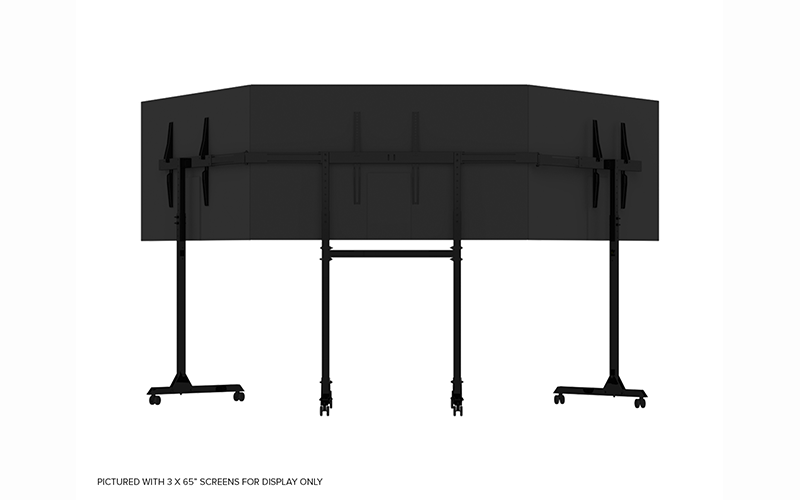 Free Standing Triple Monitor Stand (5)